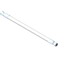20.0297 Hose, 1/2x18.38 SS Braid PTFE