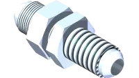 25.2700-06-06LN Fitting, Bulkhead 3/8 w/Locnut