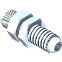 25.2700-06-06LN Fitting, Bulkhead 3/8 w/Locnut