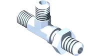 25.2704-6-6-6LN Fitting, Bulkhead T 3/8 w/Lnut