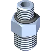 25.6400-06-04-CP Fitting, M Conn 3/8 x 1/4
