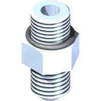 25.6400-06-06-CP Fitting, M Conn 3/8 x 3/8