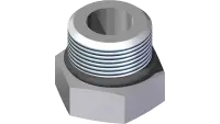 25.6408-08-CP Fitting, Plug 8MB