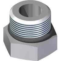 25.6408-08-CP Fitting, Plug 8MB