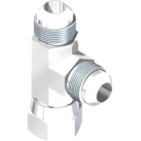 25.6602-6-6-6 Fitting, TEE Single Swivel 3/8