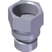 25.FF2406-08-06 Fitting, Straight Reducer -08FF x -06MF