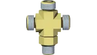 25.FF2650-SPOR-06 Fitting, Cross 6 MB x 6 MFF