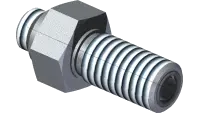 25.FF2764-06-06 Fitting, Bulkhead Straight 3/8