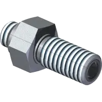 25.FF2764-06-06 Fitting, Bulkhead Straight 3/8