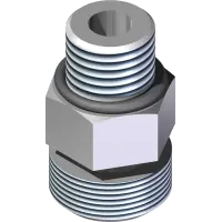 25.FF6400-06-06 Fitting, Connector -06MF x -06MB