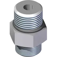 25.FF6400-06-08 Fitting, Connector 06MFF x 08MB