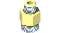 25.FF6400-08-06-CP Fitting, Connector - 8MFF x 6MB