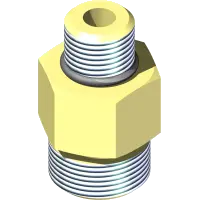 25.FF6400-08-06-CP Fitting, Connector - 8MFF x 6MB