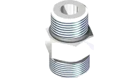 25.FF6400-08-08-CP Fitting, Connector 8MFF x 8MB