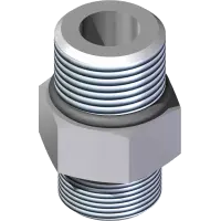 25.FF6400-08-10-CP Fitting, Connector 8MFF x 10MB