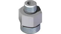 25.FF6400-12-08-CP Fitting, Connector -12MFF x -08MB