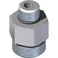 25.FF6400-12-08-CP Fitting, Connector -12MFF x -08MB