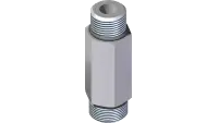 25.FF6400-L-08-08 Fitting, Connector 8MFF x 8MB