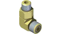 25.FF6801-06-06 Fitting, 90 Elbow - 6MFF x 6MB