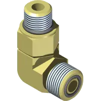25.FF6801-06-06 Fitting, 90 Elbow - 6MFF x 6MB