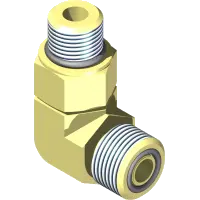 25.FF6801-06-06-CP Fitting, 90 Elbow - 6MFF x 6MB