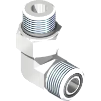 25.FF6801-08-08-CP Fitting, 90 Elbow - 8MFF x 8MB