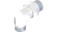 25.FF6801-08-10-CP Fitting, 90 Elbow 08MFF x 10MB
