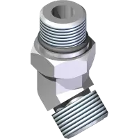 25.FF6802-08-08 Fitting, 45 Elbow - 8MFF x 8MB