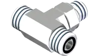 25.FF6803-6-6-6 Fitting, Tee -06MF x -06MF x -06MB