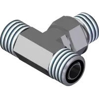 25.FF6803-8-8-8 Fitting, Tee -08MF x -08MF x -08MB