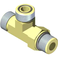 25.FF6804-8-8-8 Fitting, TEE 8MFF x 8MFF x 8MB