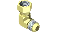 25.HF166FSV-06-06 Fitting, 90 Elbow 45 Deg 06-06