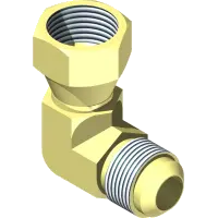 25.HF166FSV-06-06 Fitting, 90 Elbow 45 Deg 06-06