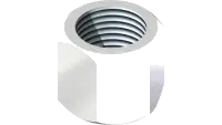 25.HF640F-06 Fitting, Cap 45 Deg 06
