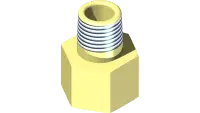 25.HF664FHD-06-04 Fitting, Adapter 45 Deg 06-04