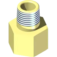 25.HF664FHD-06-04 Fitting, Adapter 45 Deg 06-04