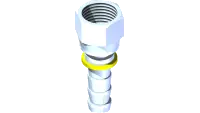 27.P06FS06 Hose End, #6 F JIC 3/8 P.lock