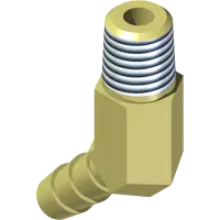 29.BF04MP0245-1 Fitting, 1/4 Barb x 1/8 MP 45