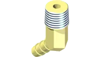 29.BF04MP0445 Fitting, 1/4 Barb x 1/4 MP 45