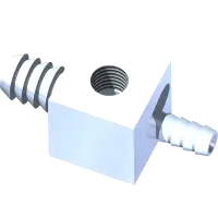 29.BF0610FP04 Fitting, TEE 3/8 x 5/8 x 04NPT