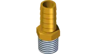 Fitting, 1/2 Barb x 3/8 MP St
