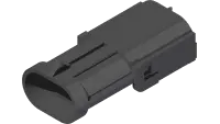 Connector, 2 Pos Wpak Male