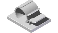 30.0217 Clamp, Wire MT Adh. 1/2 Gray