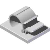 30.0217 Clamp, Wire MT Adh. 1/2 Gray