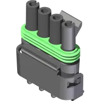 30.0350 Connector, 4 Pos Wpak Female