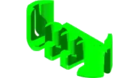 Clip, 3 Pos MP150 Connector