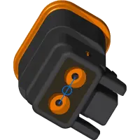 30.0508 Connector, 2 Pos DT Plug