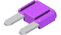 Fuse, 3 Amp Mini Violet