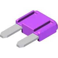 Fuse, 3 Amp Mini Violet