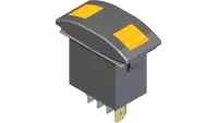 31.0068 Switch, Rocker On/Off/On - Lit